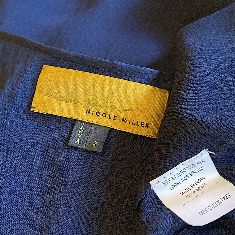 Nicole Miller sequined silk cocktail dress - Picture 13 of 15